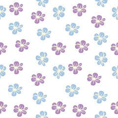 Colorful tropical flower seamless pattern.Abstract geometric background surface texture background.Nature botanical Nordic folk illustration.Vintage design for fabric,summer, spring,celebration,decor.