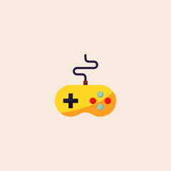 Video game icon flat vector design. 