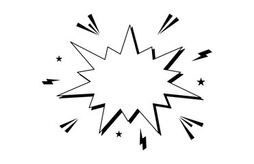 Pop Art Comic Cartoon on white Background. Vector illustration.