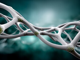 Intricate Neural Structure Visualization in Digital Space 3D Render Scientific Exploration Abstract Technology Concept