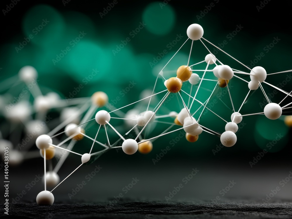 Aufkleber abstract network connection visual representation studio setting digital art dark environment close-