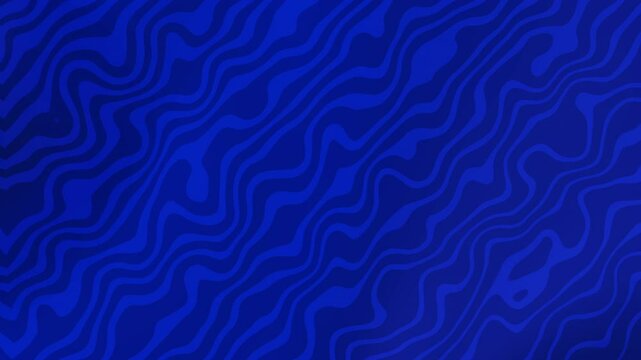 Abstract Blue Fret Pattern with Flowing Lines and Organic Shapes