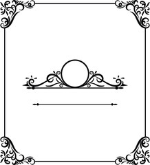 Elegant Decorative Frame Border Design for Invitations and Cards