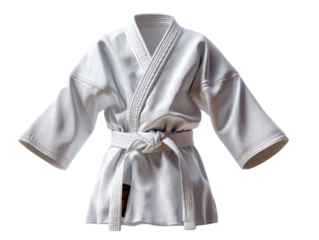Martial Arts Uniform: A pristine, meticulously crafted martial arts uniform, ready for training. Emblem of discipline and readiness, this ensemble evokes the spirit of focus.