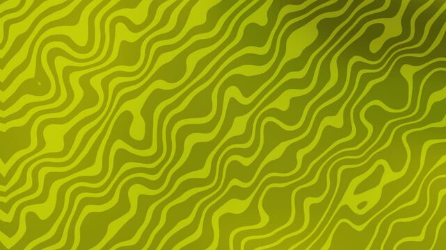 Vibrant gold Abstract Fret Pattern with Organic Flowing Lines and Dynamic Optical Illusion
