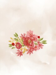 bouquet of pink roses