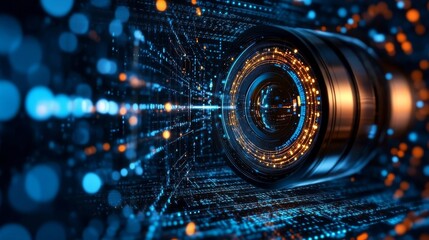 blue technology background