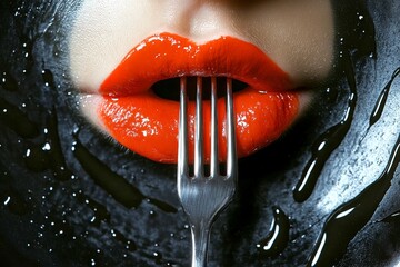 Mood swings. Mental disorder - eating disorders: abstract image of physical state. Metaphorical eating disorders feelings of a mental. Childhood trauma healing. Depression diagnosis.