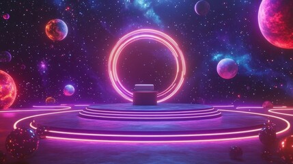 Obraz premium abstract space background