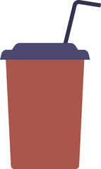 Takeaway cup of coffee vector illustration