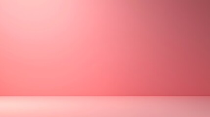 Obraz premium Minimalist pink background with smooth gradient and subtle shadow on a flat surface.