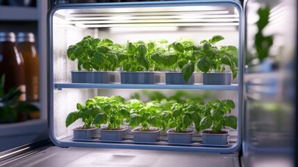 seedlings in a greenhouse