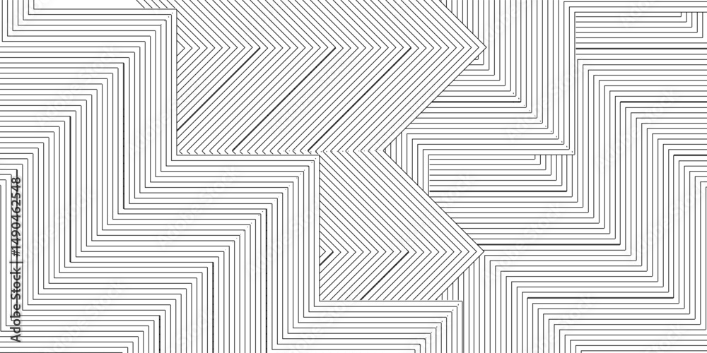 Wall mural line pattern vector ilustration geometric-pattern, seamless-pattern, abstract-pattern background sim