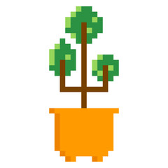 Pixel Art Plant