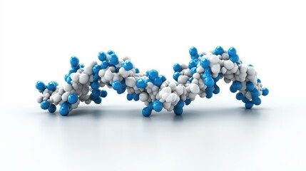 Scientific Representation of A2 Beta Casein Protein Molecular Structure