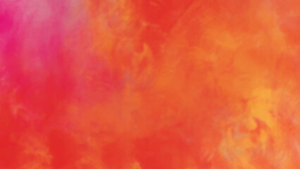 Vibrant Orange and Pink Watercolor Texture Background. Abstract Artistic Blend