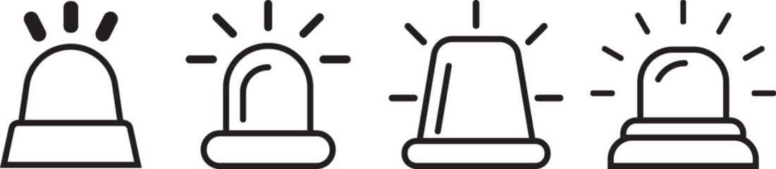 siren alarm icon sign vector