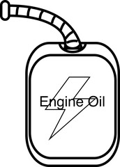 Car engine oil icon