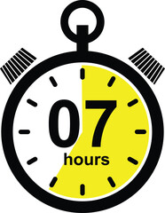 Timer, clock, stopwatch of minute, second and hour icon set. Countdown alarm timer symbol vector collection isolated on transparent background. Label cooking time speed. Watch timepiece sign.