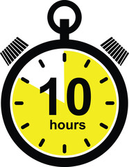 Timer, clock, stopwatch of minute, second and hour icon set. Countdown alarm timer symbol vector collection isolated on transparent background. Label cooking time speed. Watch timepiece sign.