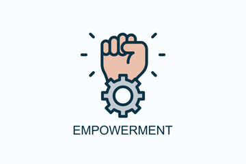 Empowerment Icon Or Logo Isolated Vector Illustration