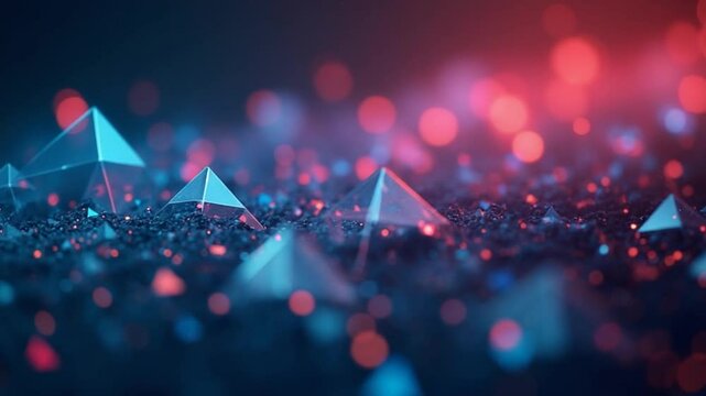Abstract triangles technology backdrop