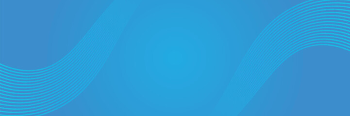 Abstract minimalist banner background,  blue and white gradations.