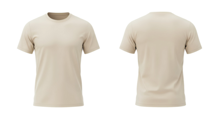 Mockup Shirt light beige png transparent background