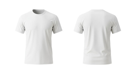 White basic shirt mockup png transparent background