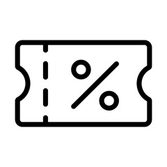 Voucher vector illustration. Discount tag icon.