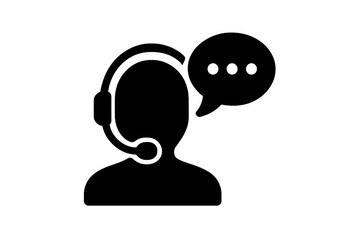 Customer service representative using a headset to assist clients with inquiries and provide support in a digital environment