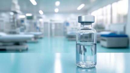 Clear Vial in Hospital Setting for Emergency Medical Use