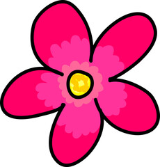 pink flower vector illustration