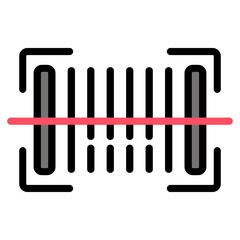 Barcode scan icon vector illustration. Shopping vector illustrations.