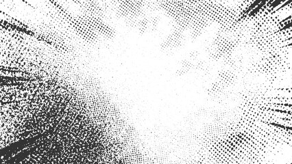 vintage abstract dots background with grunge halftone vector texture and organic ink print elements in monochrome ideal for artistic design projects