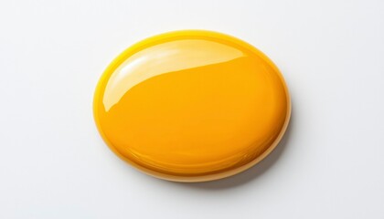 Round, bright, yellow object