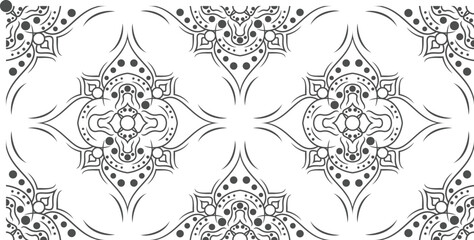 Fototapeta premium Mandala Background Design Color gray