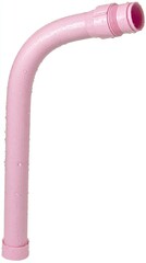 Whimsical Pink Curved Plastic Straw with Sparkling Glitter Effect for Drinks and Party Events