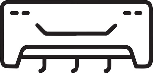 Simple Inverter Unit Icon for Solar Power Systems