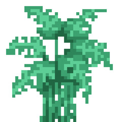 Green plants pixel art