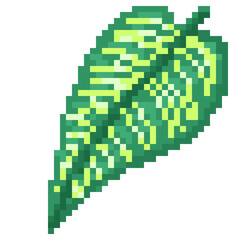 Fototapeta premium Leaf pixel art