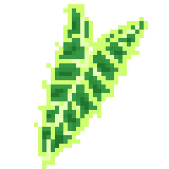 Fototapeta premium Leaf pixel art