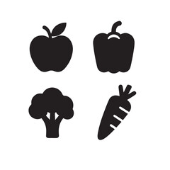 Healthy Food Line Icons