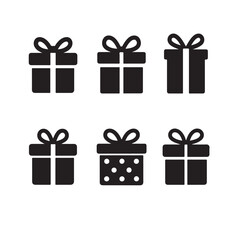 Gift Box Silhouette Bundle