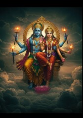 Naklejka premium Lord Vishnu 