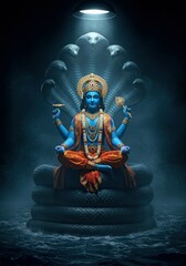 Naklejka premium Lord Vishnu 