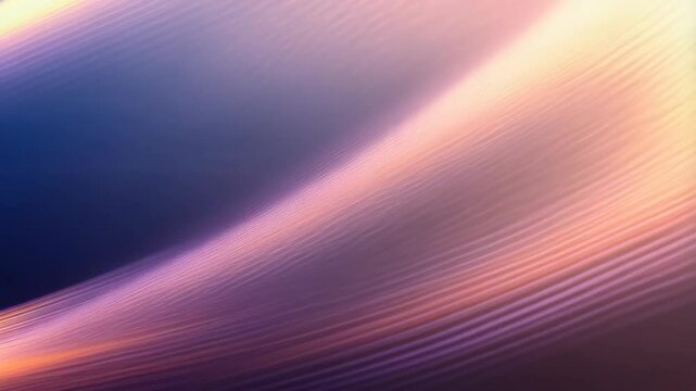 Abstract light painting featuring parallel waves in yellow, orange, purple, and deep blue gradient for dynamic design, energy, or motion concepts