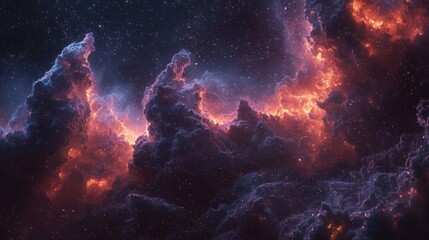 Obraz premium Abstract nebula design