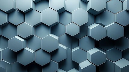 this is an image of a bunch of hexagons in a room
