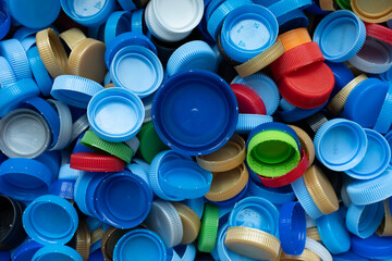 Close up plastic bottles for recycling to conserve the environment, recycling, reuse, garbage disposal, save the world concept